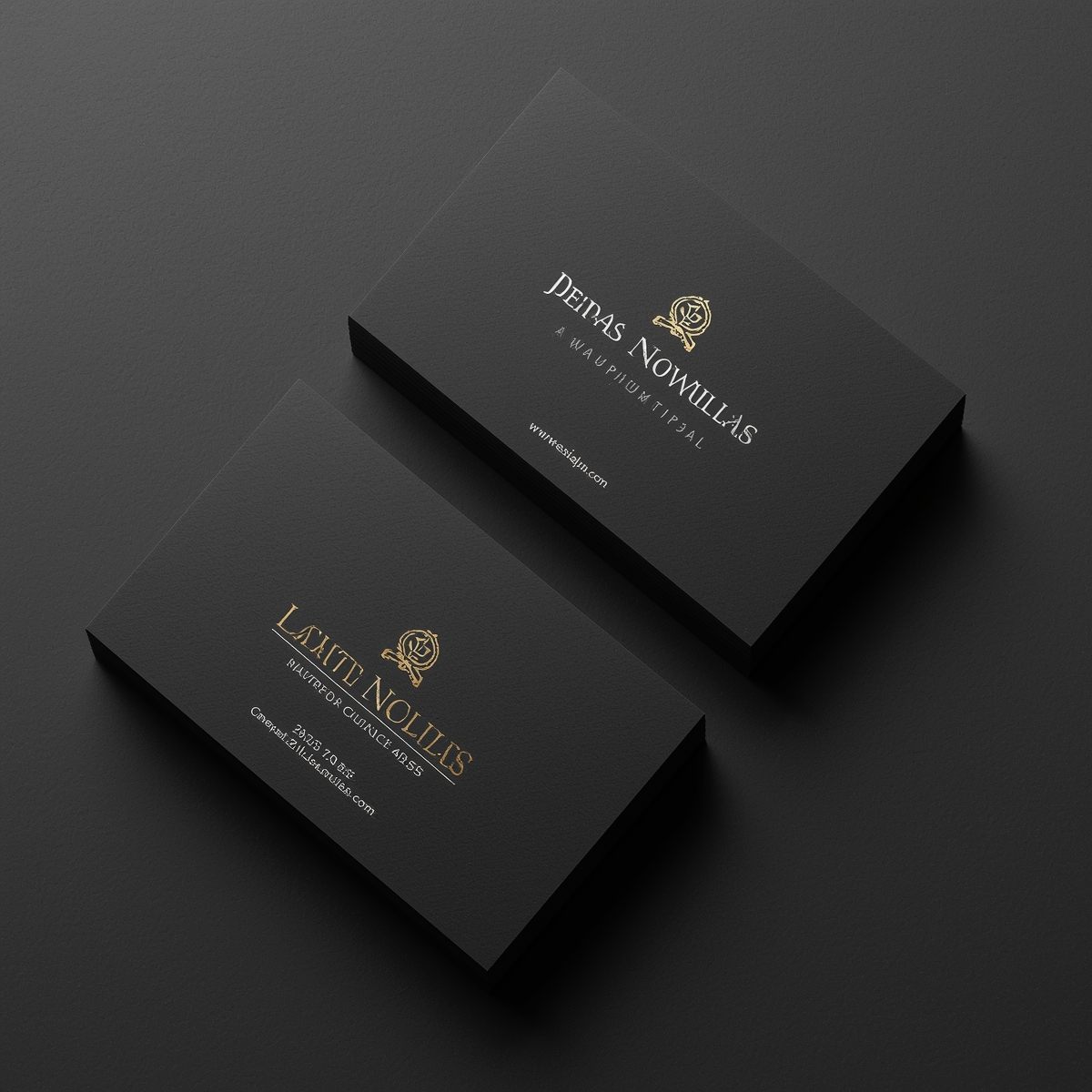 Luxury Business Card with Foil Stamping